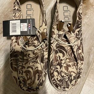 Hey Dude Women’s Brown Floral Shoes
